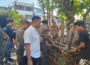 Tertibkan PKL dan Penjual Kambing di Jalan Lamuru, camat Bontoala Turun Langsung Memimpin.