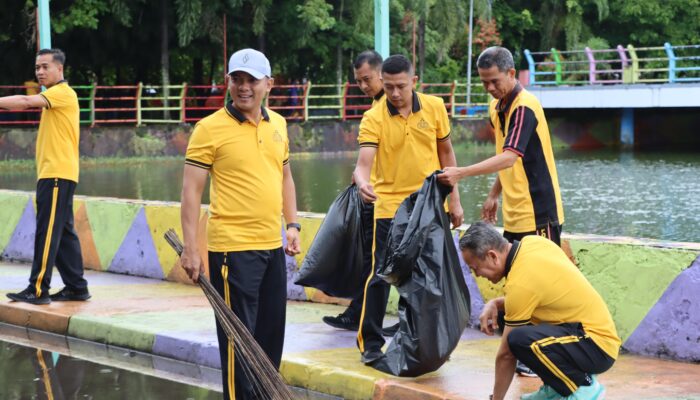 Tindak lanjuti Program Presiden, Polres Maros Gelar Aksi Bersih-Bersih di PTB Maros