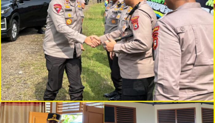 Kapolres Maros Dampingi Kapolda Sulsel Melayat ke Rumah Duka Anggota Polri