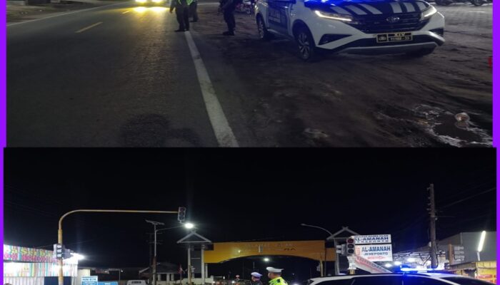Patroli Rutin Satlantas di malam Hari, Kasat Lantas: Ini Sasaran Utamanya
