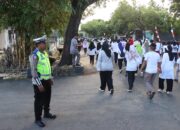 Sat Lantas Polres Jeneponto Kerahkan Personel, Kasat Lantas Pimpin Langsung Pengamanan Jalan Santai Hari Jadi Ke-163 Kabupaten Jeneponto