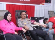 Kapolres Wajo Pimpin Kegiatan Donor Darah dan Pemeriksaan Kesehatan Gratis Peringati Hari Bhayangkara ke-80*